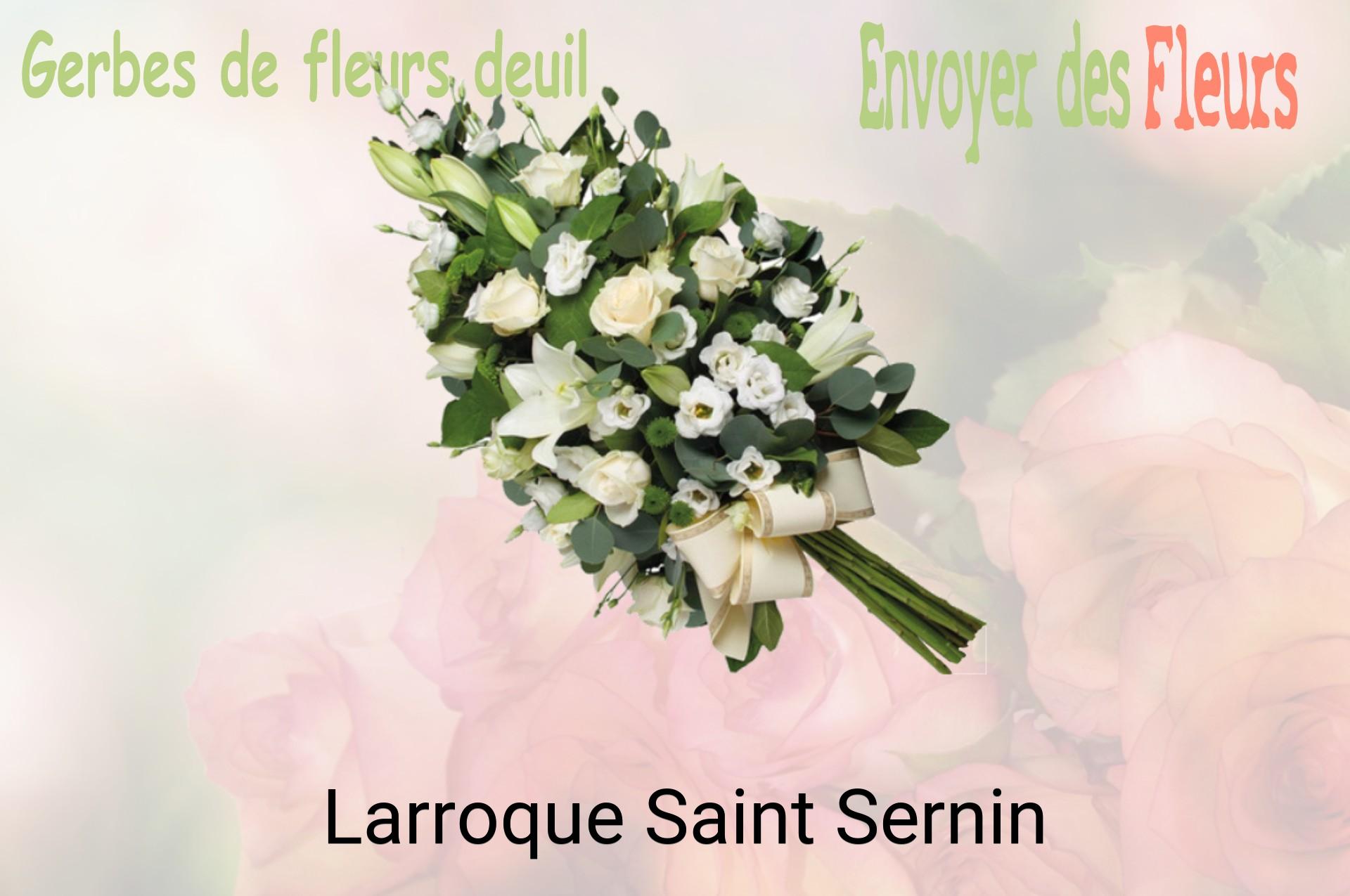 Gerbe de fleurs de deuil livrée à Larroque-Saint-Sernin